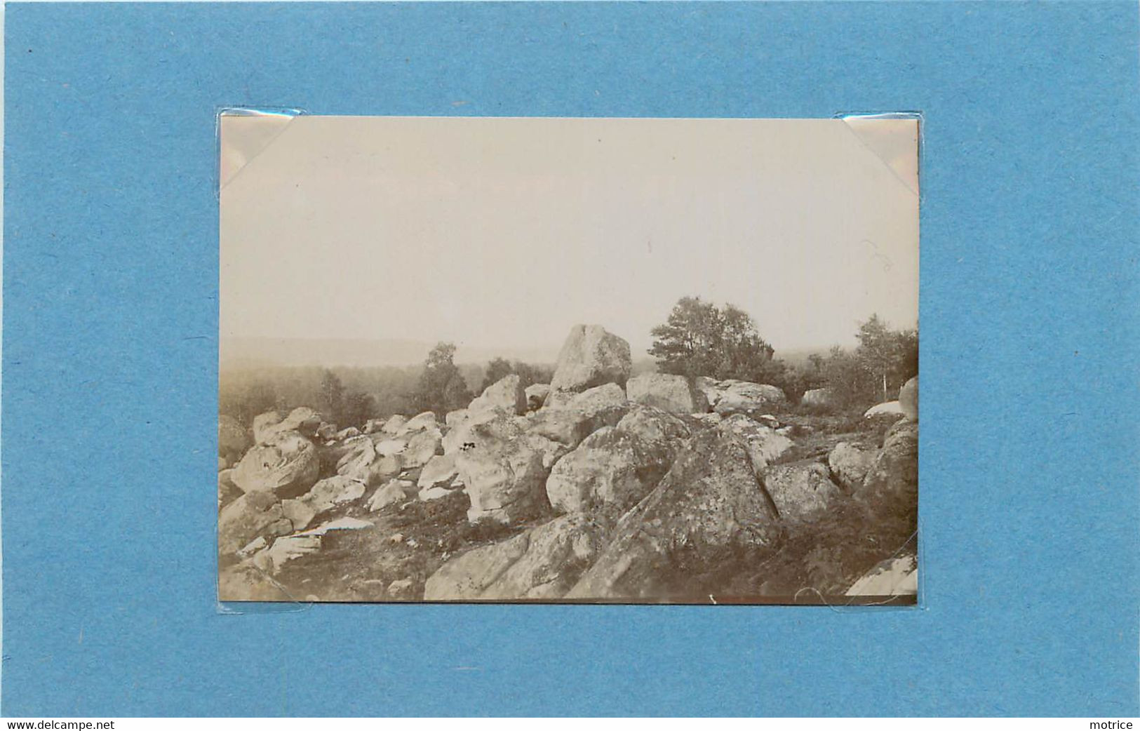 Forêt De FONTAINEBLEAU (seine Et Marne) - Rocher D'Avon (photo Vers 1900 Format 8,6cm X 6,1cm) - Orte