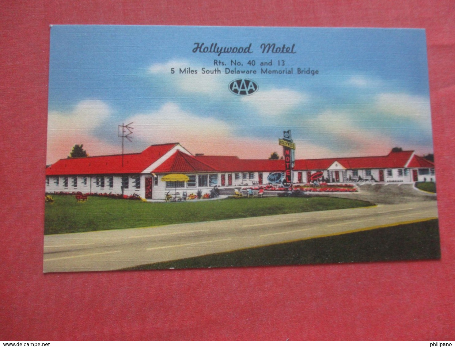 Hollywood Motel   New Castle  Delaware >        Ref 4428 - Altri & Non Classificati