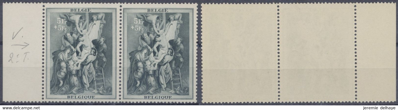 Au Profit De La Maison P.P. Rubens - N°511 En Paire Neuf Sans Charnières (MNH) + V1 Sur Deuxième TP : Croix Sur Le Front - Sonstige & Ohne Zuordnung