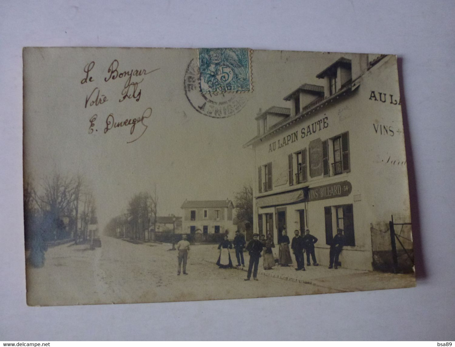 CARTE PHOTO,A IDENTIFIER, RSTAURANT AU LAPIN SAUTE, POSTEE DU VESINET - To Identify