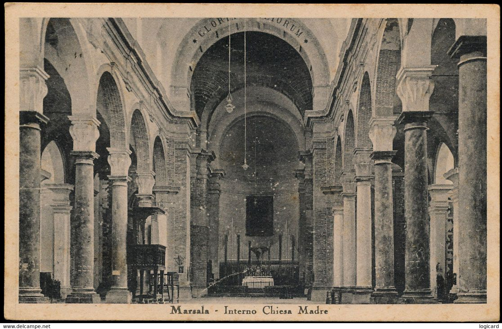 MARSALA (TRAPANI)  INTERNO CHIESA MADRE 1948 - Marsala