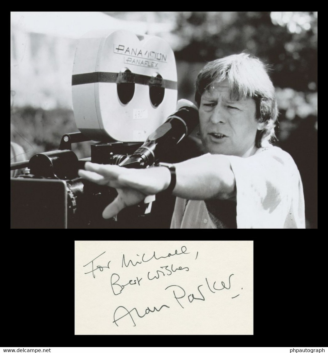 Alan Parker (1944-2020) - English Director - Signed Card + Photo - 1986 - COA - Altri & Non Classificati