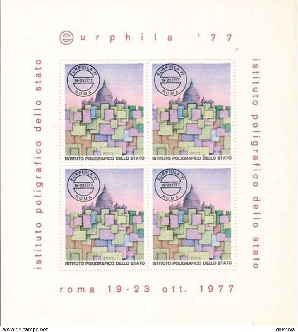 (Fb).Italia.1976.Saggio "Boccioni".Foglietto E "Eurphila 77" Foglietto (351-16/413-16) - 1971-80:  Nuevos