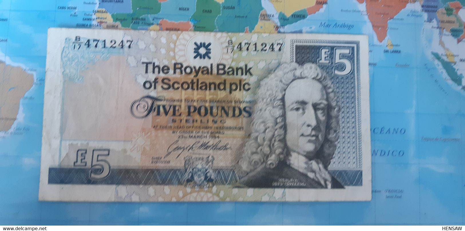 SCOTLAND 5 POUNDS 1997 P352b USED - 5 Pounds