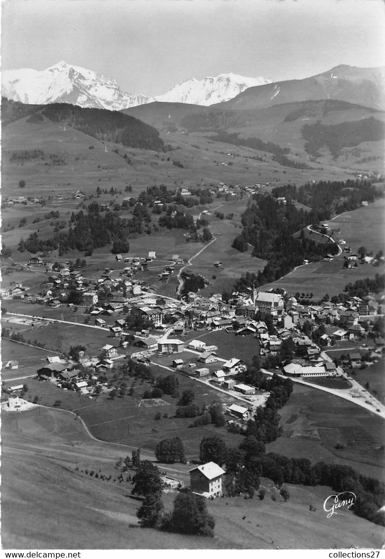 74-MEGEVE- LA VILLE ET LE MONT-BLANC - Megève