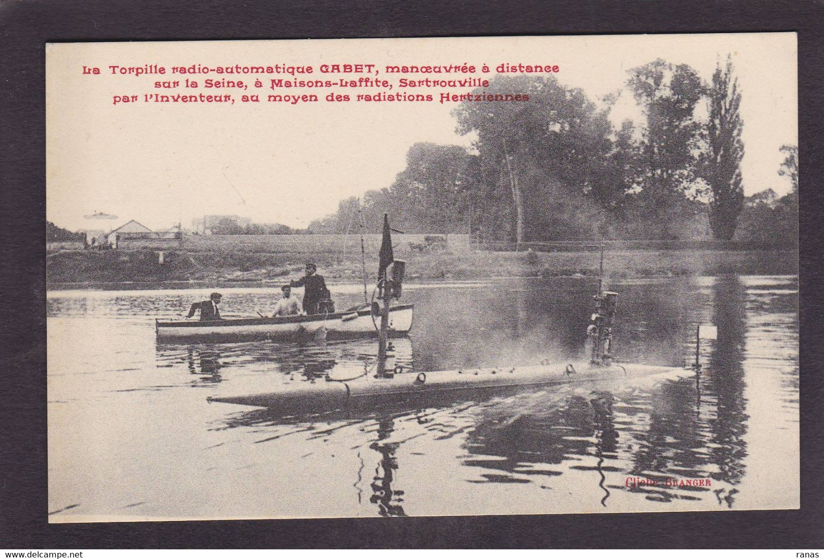 CPA Bateau Aéroglisseur Maisons Laffitte Sartrouville GABET Non Circulé - Hovercrafts