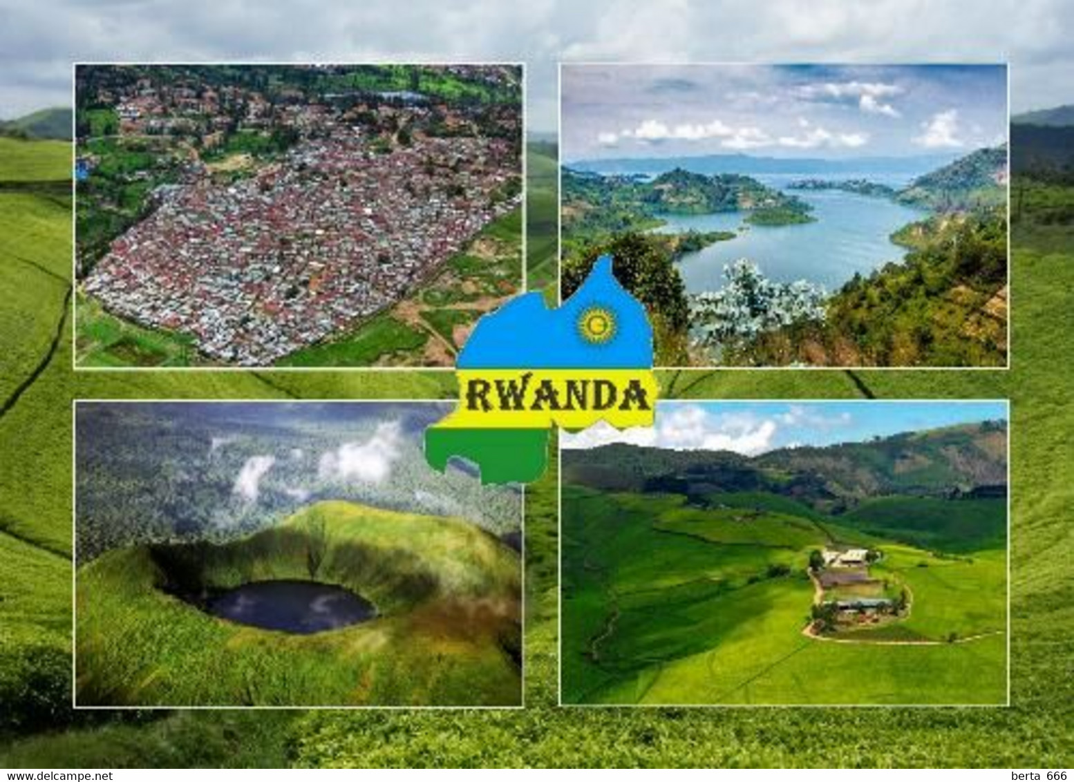 Rwanda Multiview New Postcard Ruanda AK - Rwanda