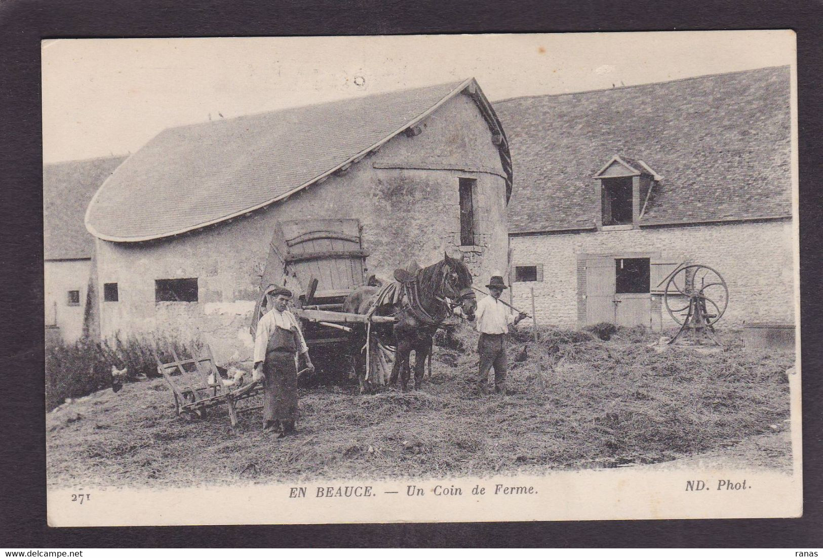 CPA Beauce Agriculture Métier écrite En Beauce N° 271 - Ile-de-France