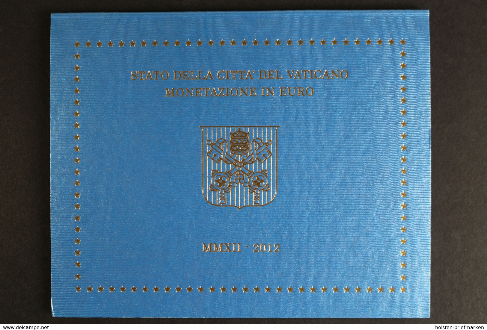 Vatikan, Kursmünzensatz Im Folder 1 Cent - 2 Euro, 2012, Stempelglanz / Bu - Vaticaanstad