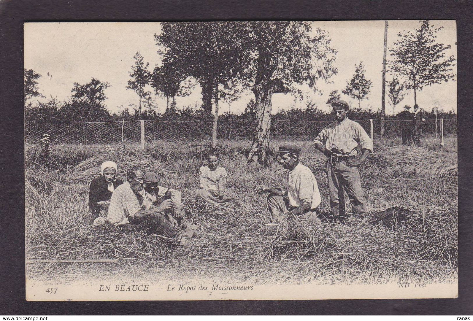 CPA Beauce Agriculture Métier Circulé En Beauce N° 457 Moissonneurs - Ile-de-France