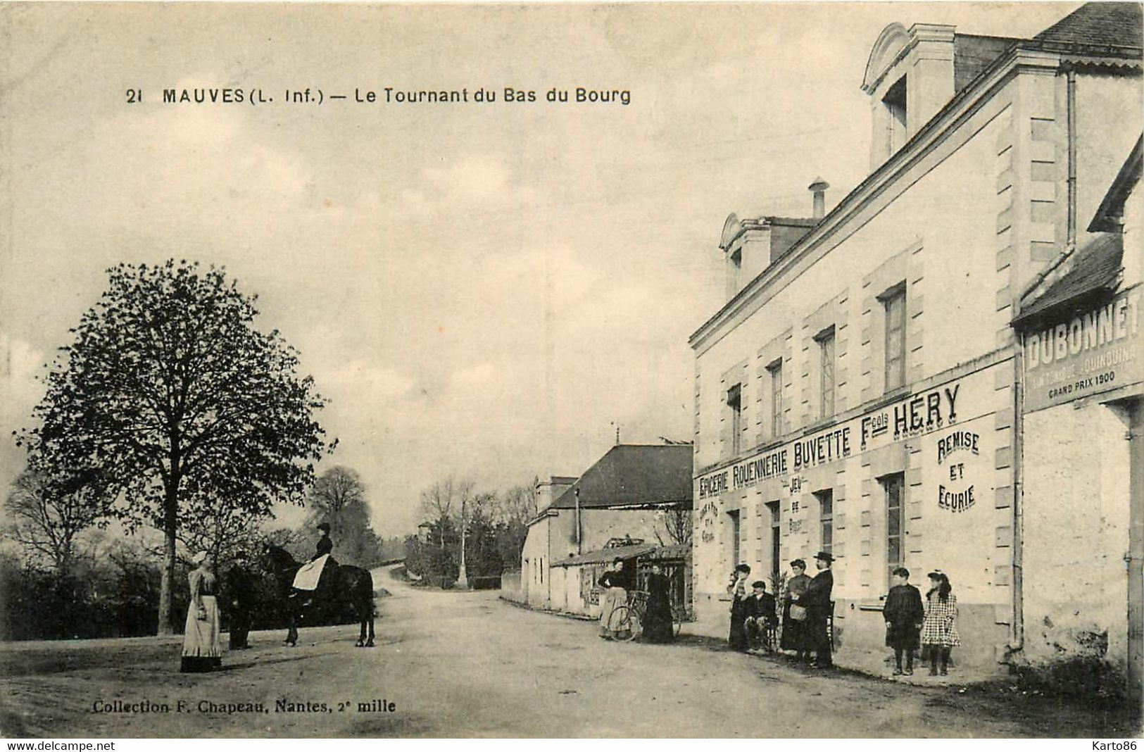 Mauves * Le Tournant Du Bas Du Bourg * épicerie Rouennerie Buvette François HERY Héry - Mauves-sur-Loire