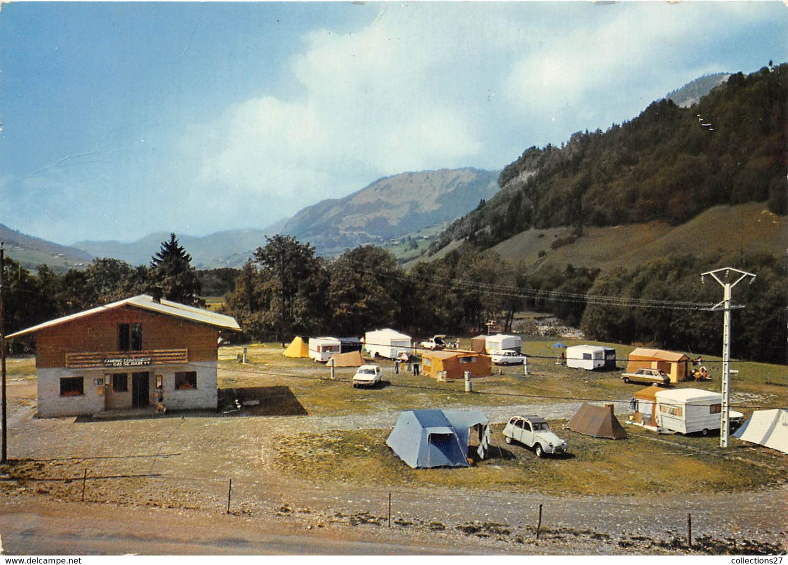 74-MEGEVE- LIEU-DIT- CASSIOZ- CAMPING CARAVANEIGE- GAI SEJOUR - Megève