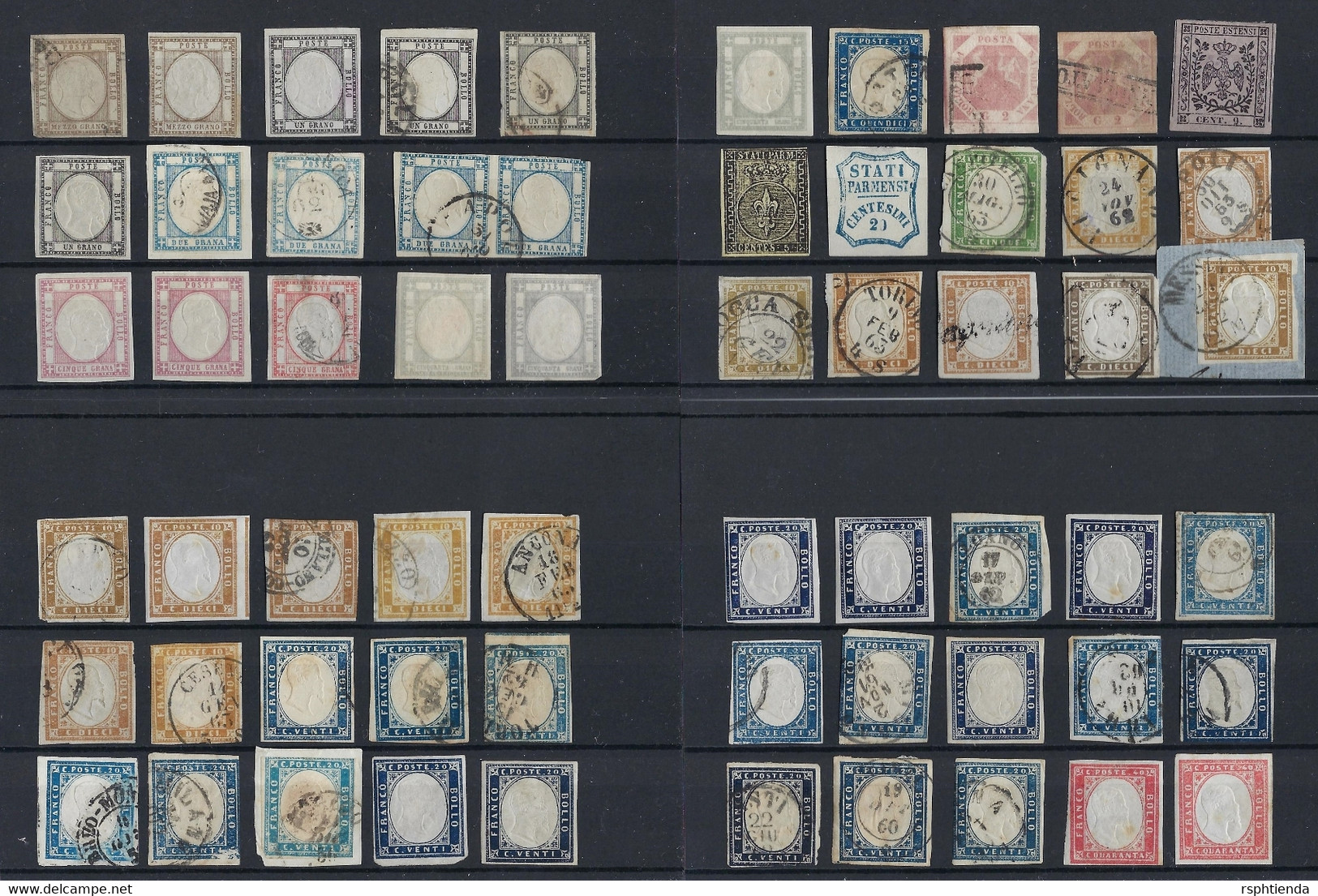 ITALY STATES 1852 TO 1961 NAPOLI , PARMA , SARDEGNA  STAMPS LOT HCV - Zonder Classificatie