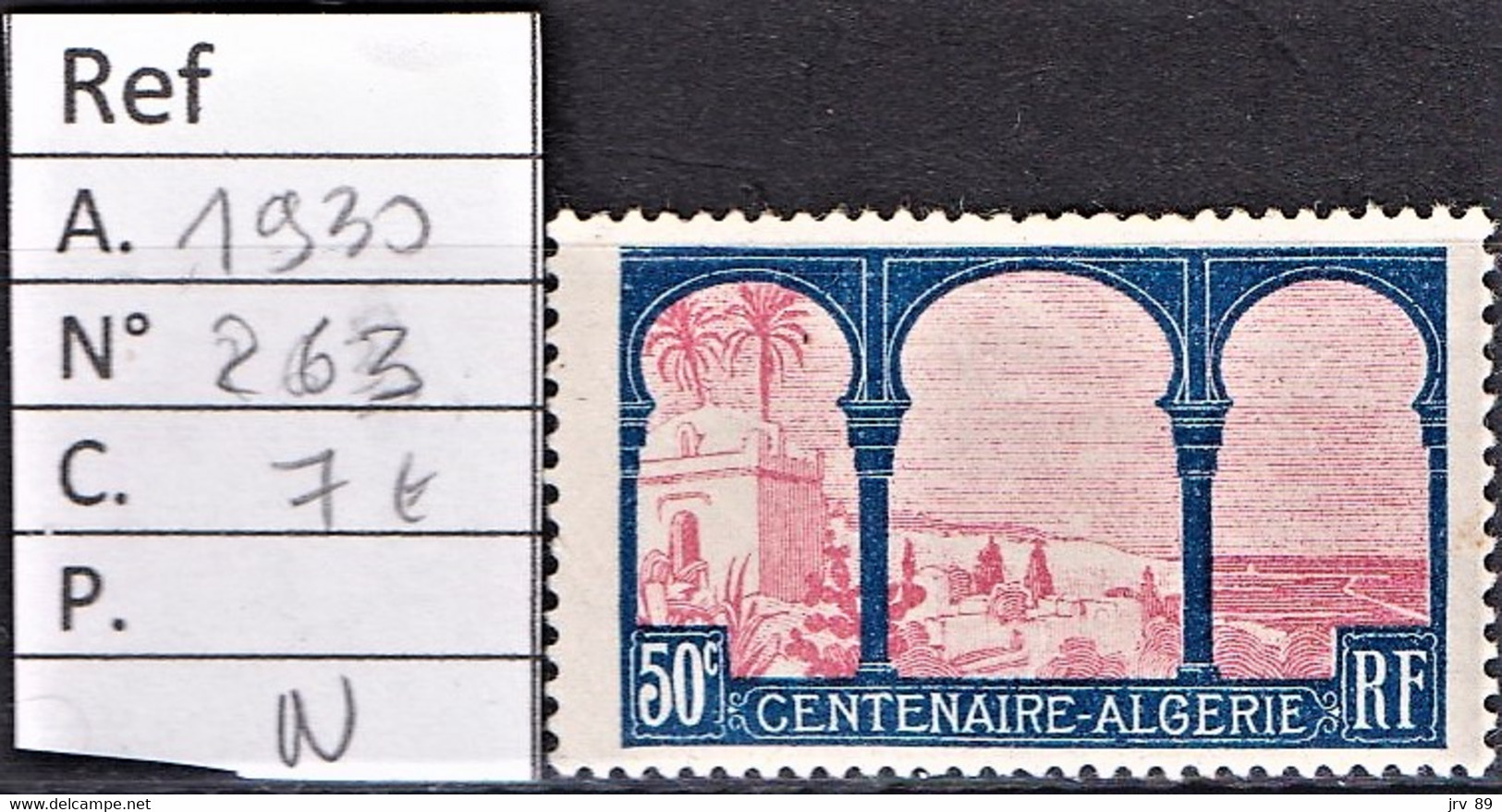 Timbre Neuf N° 263 De 1930 - Unused Stamps