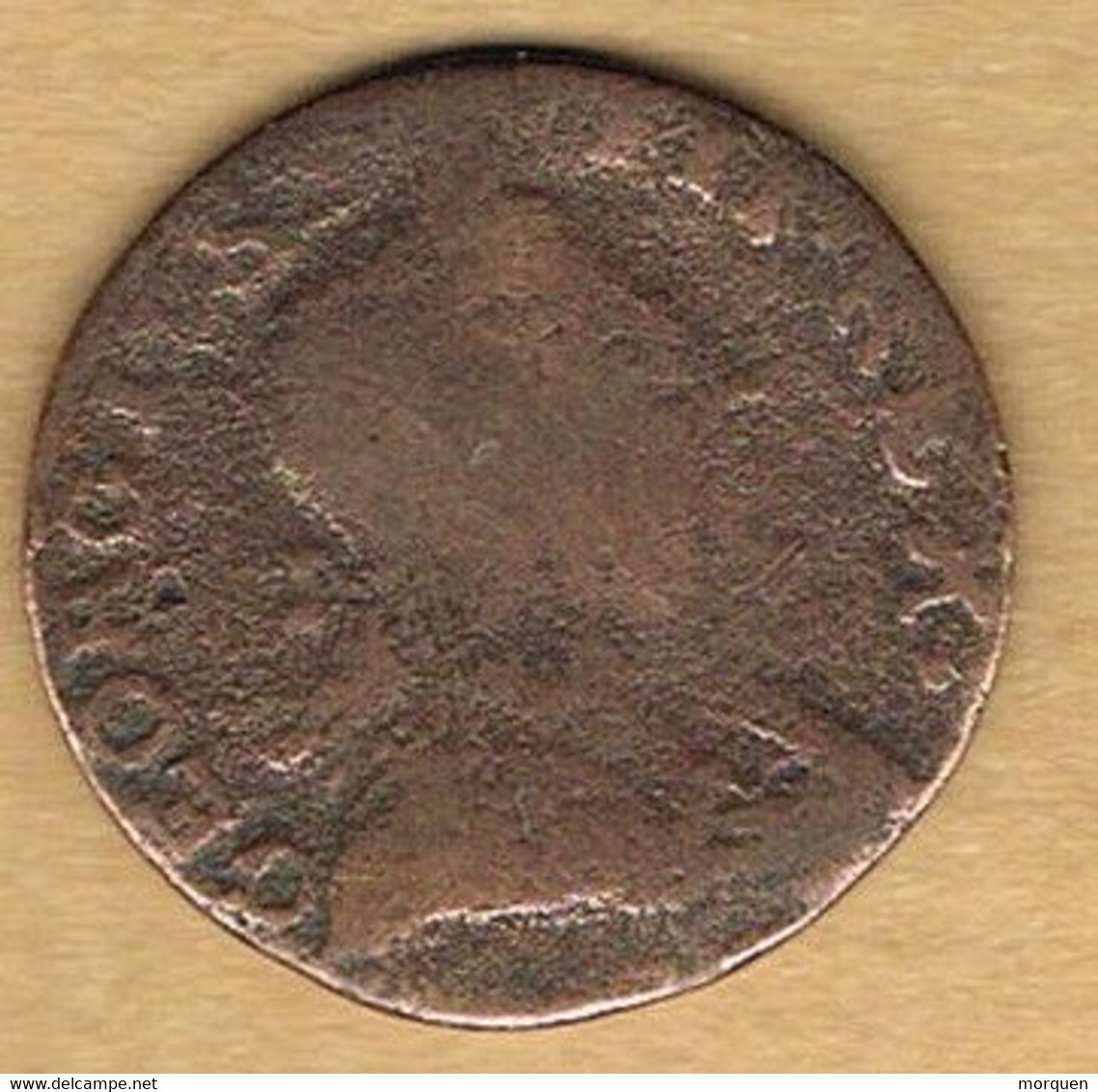 Moneda GRAN BRETAÑA, 1/2 Penny 1775. Britania GEORGE III, Cu - Other & Unclassified