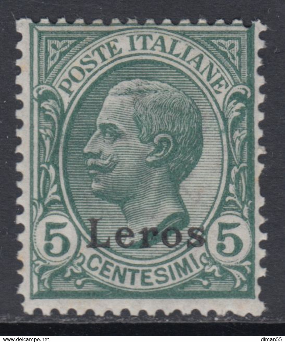 Egeo - Leros- N.2 Cat. 50 Euro OTTIMA CENTRATURA - Gomma Integra - MNH** - Egée (Lero)