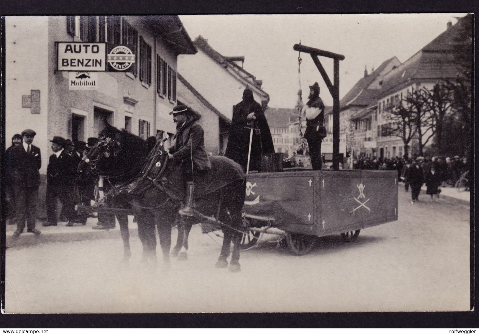 Um 1910 Ungelaufene Foto AK, Fasnachtsumzug In Zurzach ? Der Henker. - Zurzach