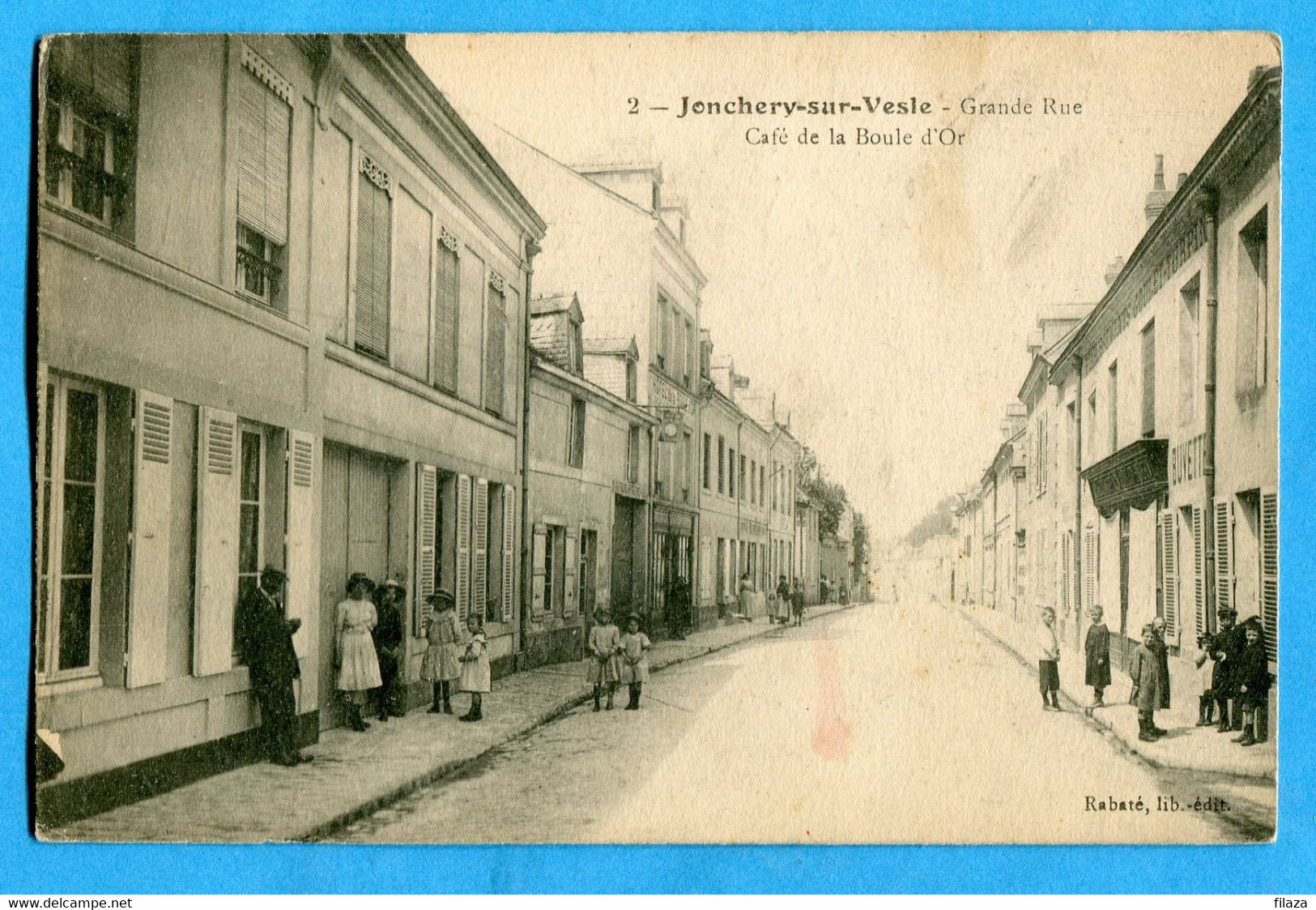 51 - Marne - Jonchery Sur Vesle - Grande Rue Café De La Boule D'Or  (N1947) - Jonchery-sur-Vesle