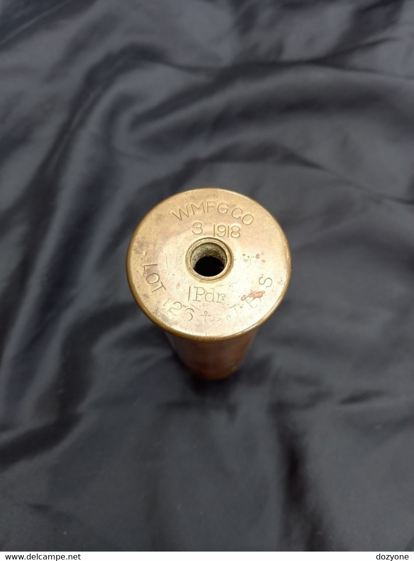 American WW1 37mm 1 Pounder Round, Douille, Obus, Fusee, Kartusche, Inerte - 1939-45