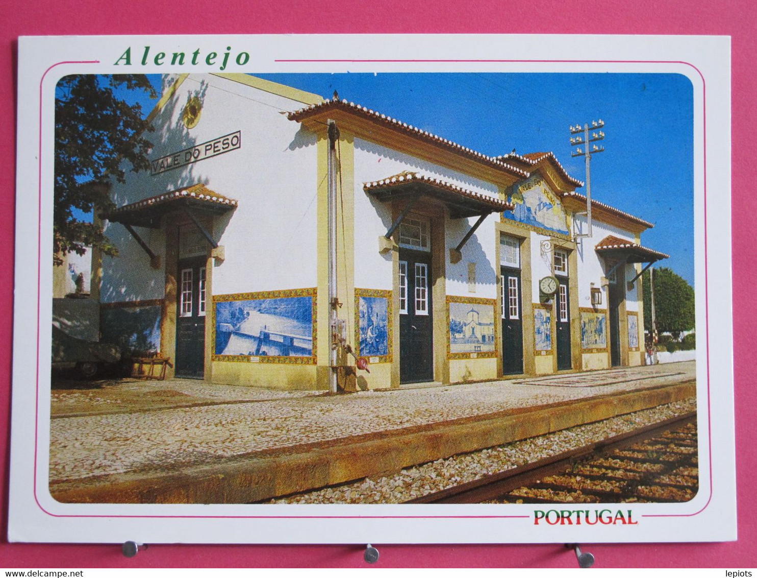 Visuel Très Peu Courant - Portugal - Estação De Caminhos De Ferro - Azulejos - Alentejo - Excellent état - Recto-verso - Portalegre
