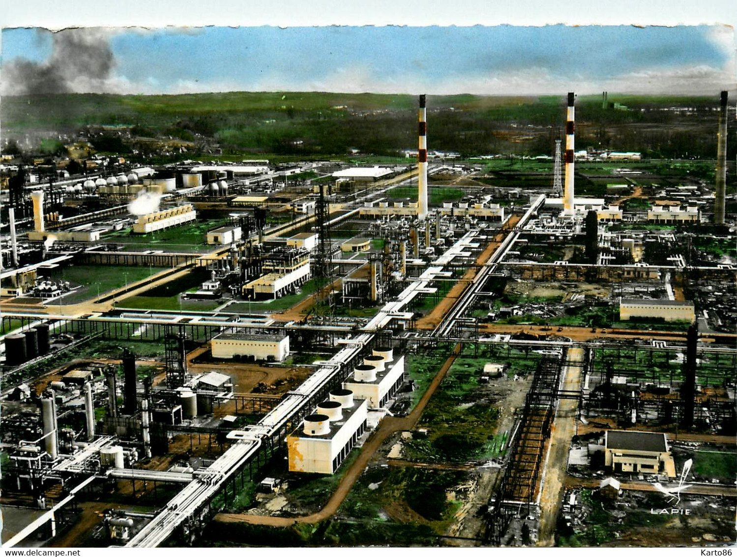 Lacq * Vue Générale Aérienne * Les Usines Chimiques ? * Industrie - Lacq