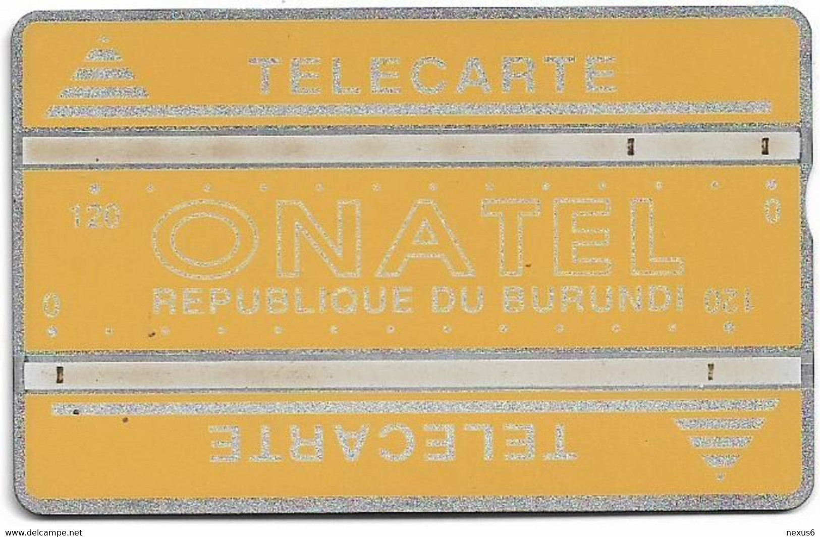 Burundi - Onatel - L&G - Yellow Logo - 406A - 06.1994, 240U, 1.000ex, Used - Burundi