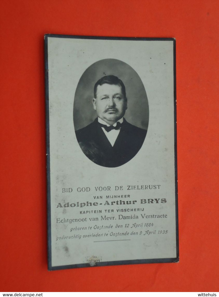 Adolphe Brys - Verstraete Geboren Te Oostende 1884  En Overleden Te Oostende 1935   (2scans) - Godsdienst & Esoterisme