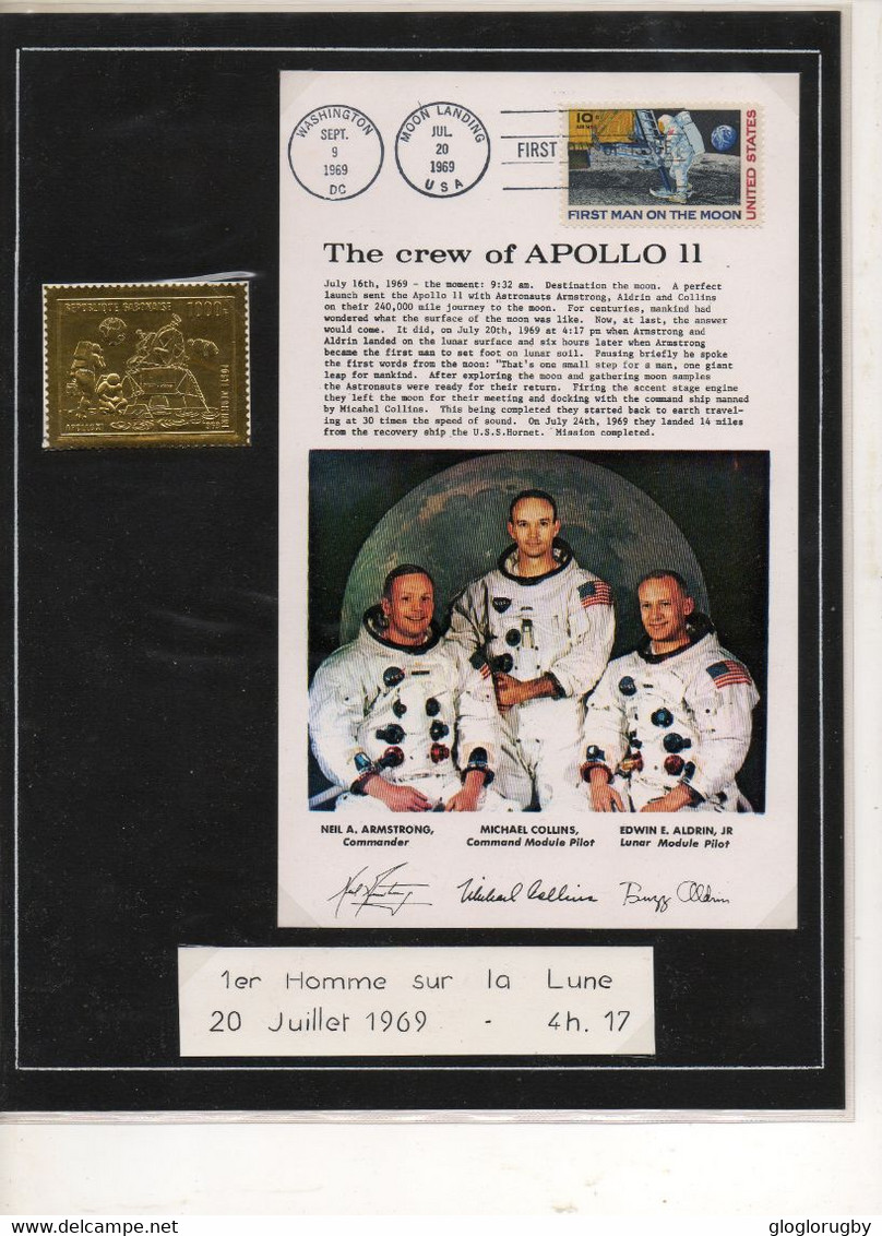 Document APOLLO 11 IER HOMME SUR LA LUNE SUPERBE ET RARE - North  America