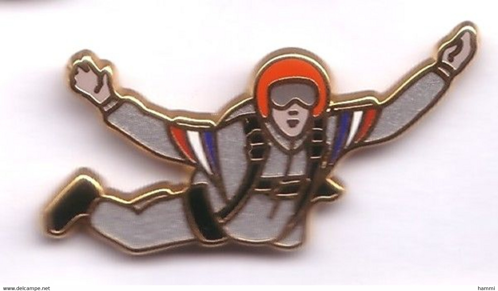 T250 Pin's Militaire Armée Patrouille France Saut Parachute Parachutisme Qualité Arthus Signé Boussemart Achat Immédiat - Parachutting