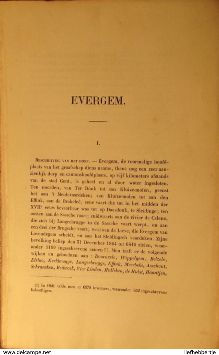 Evergem - De Geschiedenis Van_  - Door F. De Potter En J. Broeckaert - Ca 1864-1870 - Historia