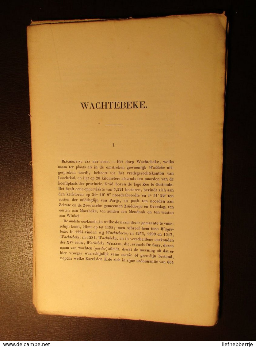 Wachtebeke - De Geschiedenis Van_  - Door F. De Potter En J. Broeckaert - Circa 1870 - History