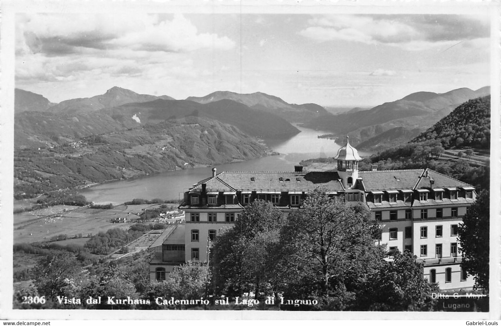 Vista Dal Kurhaus Cademario Sul Lago Di Lugano - Cademario
