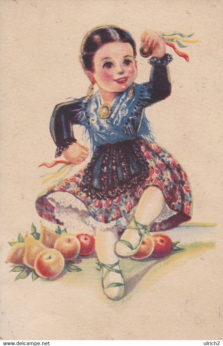 AK Mädchen In Spanischer Tracht - Orangen - Spanien - Künstlerkarte - Ca. 1920 (52189) - Personen