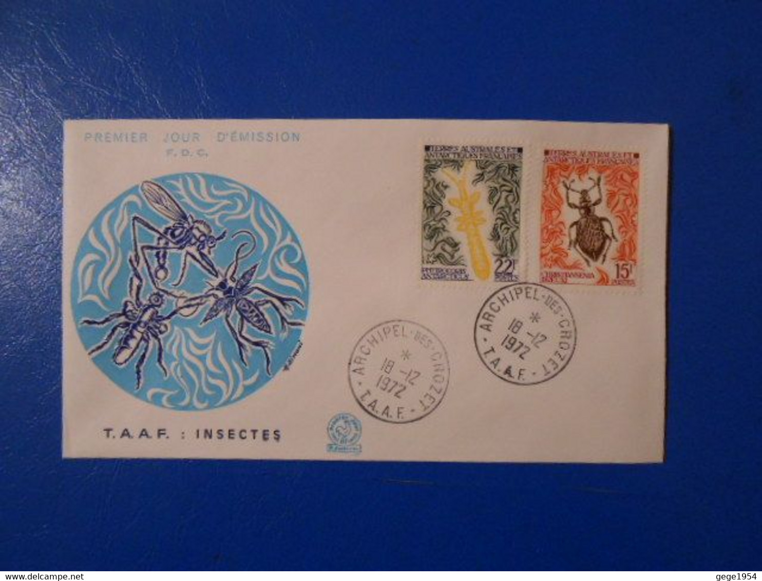 TAAF FDC YT 49/50 INSECTES - FDC