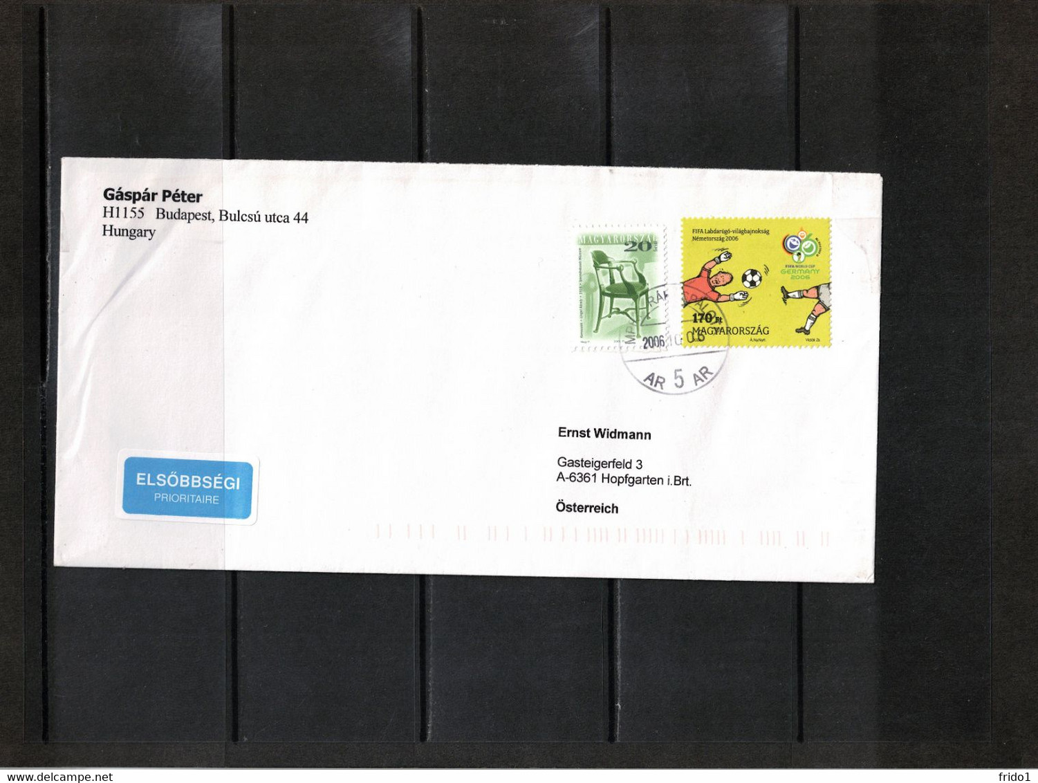 Hungary 2006 World Football Cup Germany Interesting Letter - 2006 – Alemania