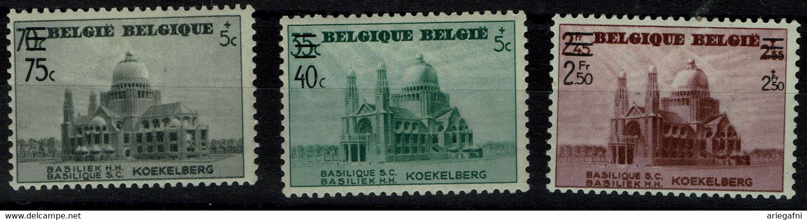 BELGIUM 1938 FUND FOR THE COMPLETION OF THE BASILICA OF KOEKELBERG MI No 486-8 MLH VF !! - 1929-1941 Big Montenez