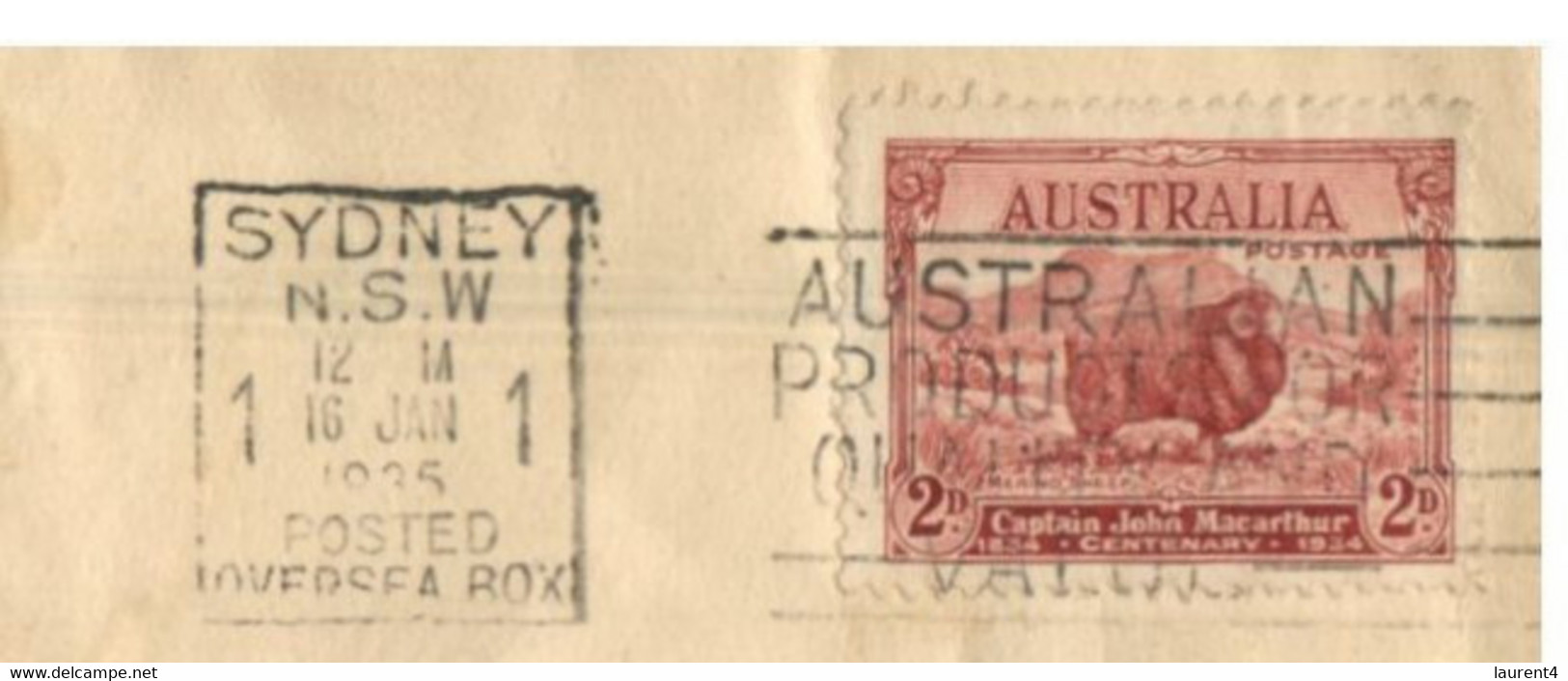 (S 9) 1935 -  Letter Posted From Australia (Sydney) To Ireland (returned - Reason Décéder = Dead) - Autres & Non Classés