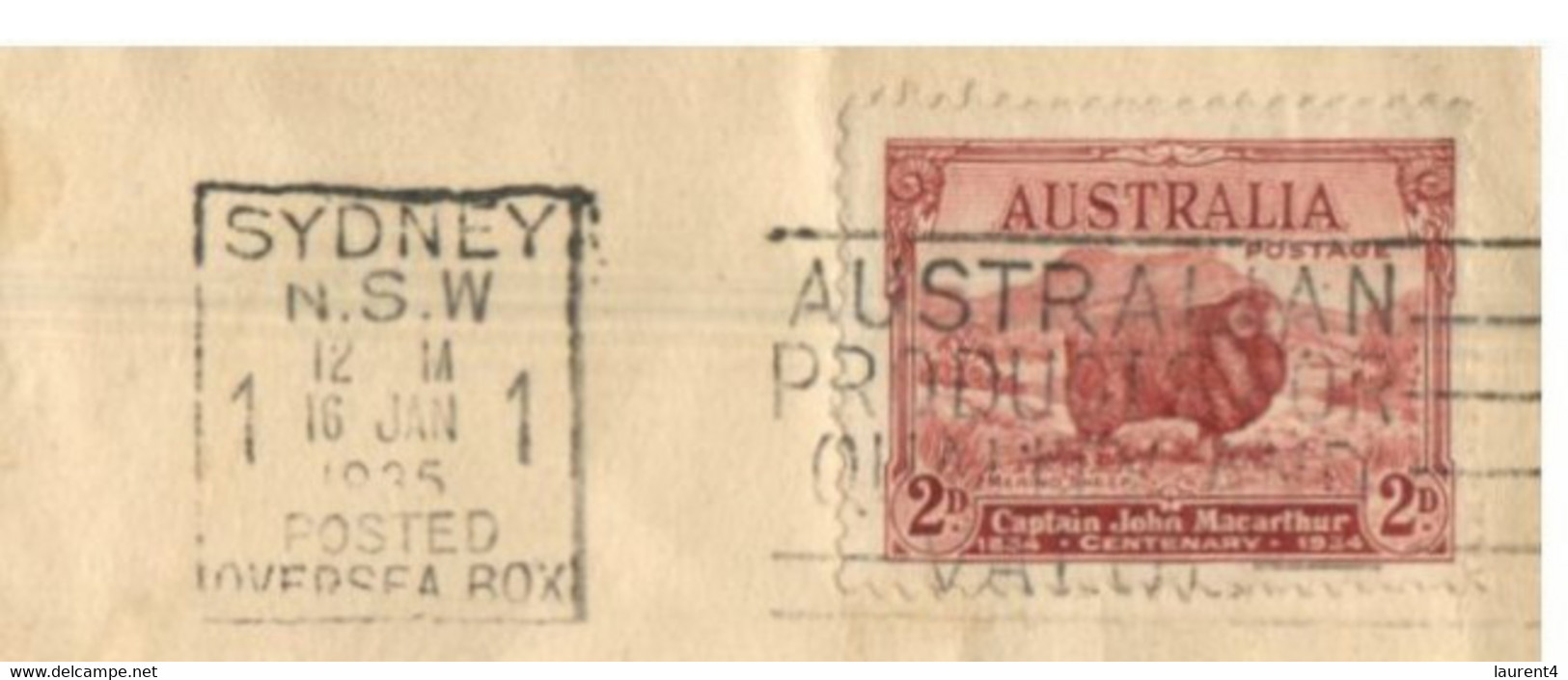 (S 9) 1935 -  Letter Posted From Australia (Sydney) To Ireland (returned - Reason Décéder = Dead) - Other & Unclassified