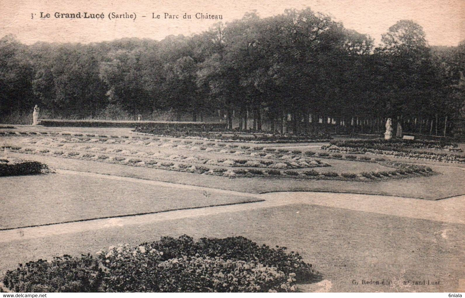 3599 Carte Postale  LE GRAND LUCE  Le Parc Du Château               72 Sarthe - Le Grand Luce