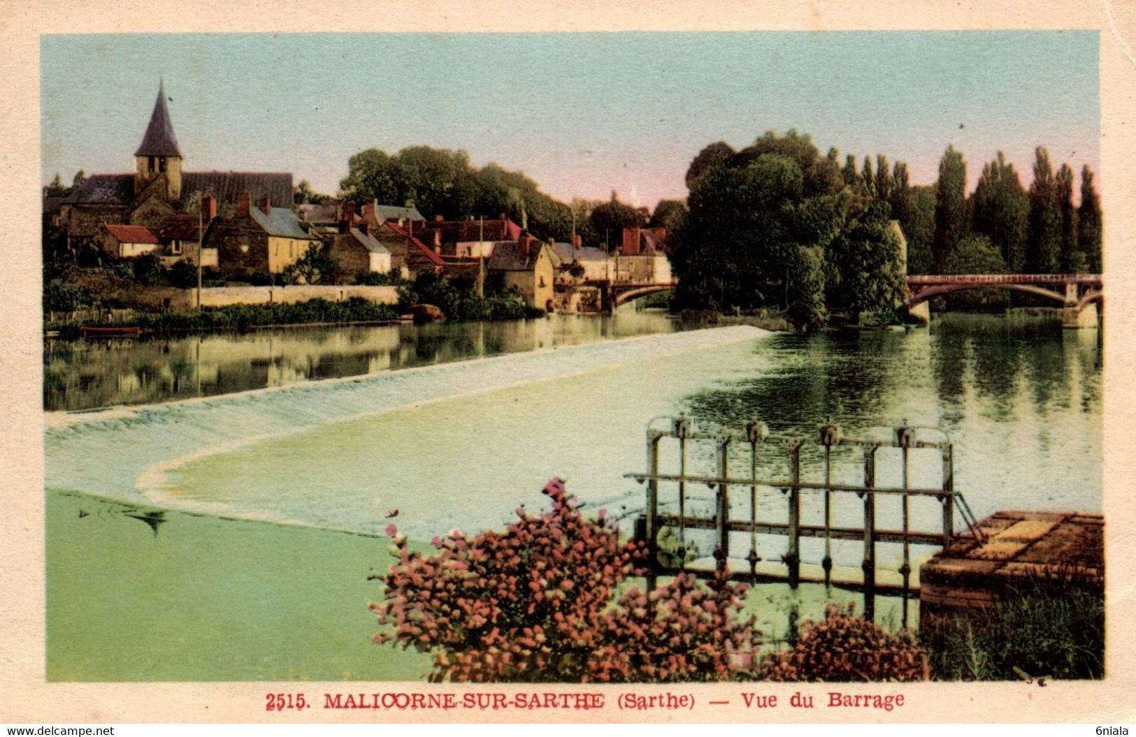 3600 Carte Postale  MALICORNE SUR SARTHE Vue Du Barrage    72 Sarthe - Malicorne Sur Sarthe