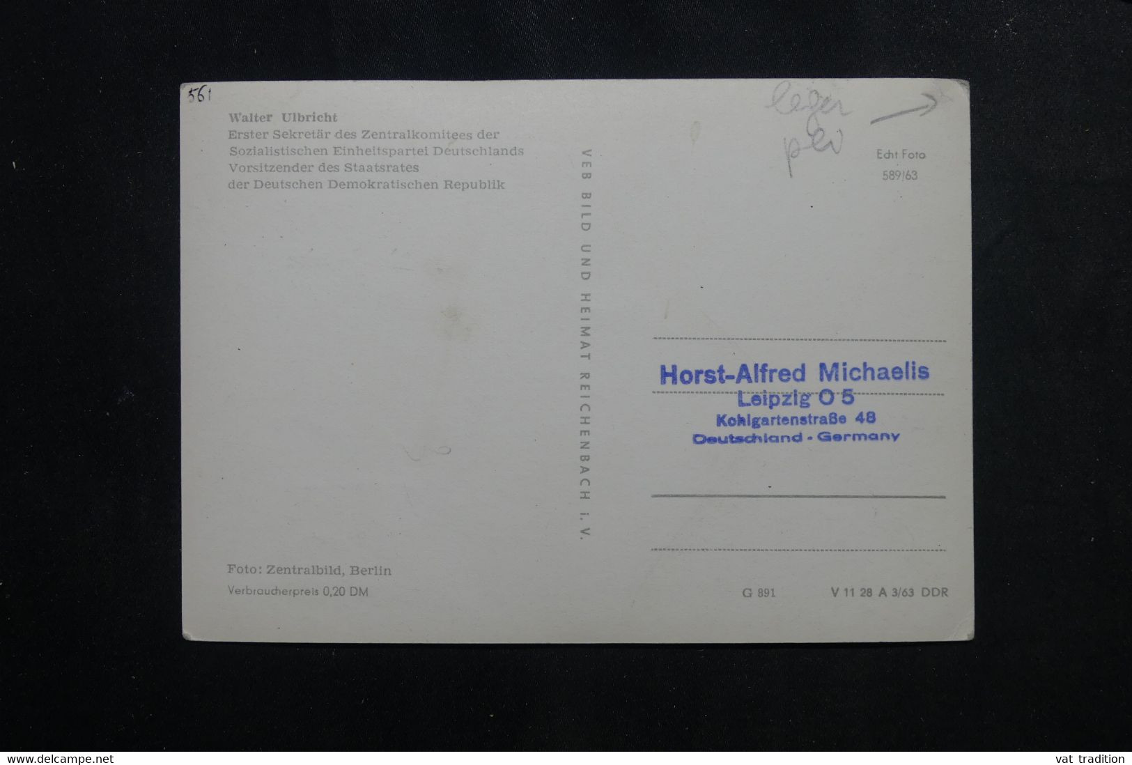 ALLEMAGNE - Carte Maximum En 1964 - Walter Ulbricht - L 73108 - Cartas Máxima