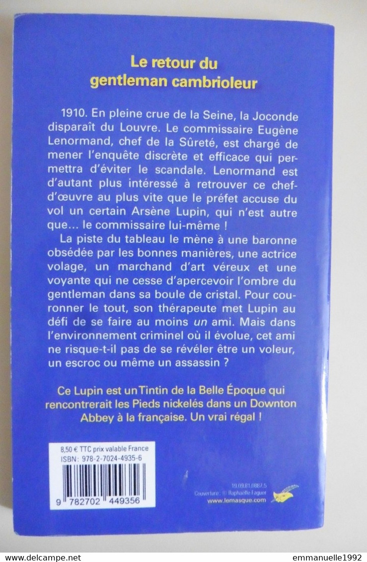 Livre Le Noël D'Arsène Lupin De Frédéric Lenormand - Editions Du Masque - Policier Polar - Très Bon état - Le Masque