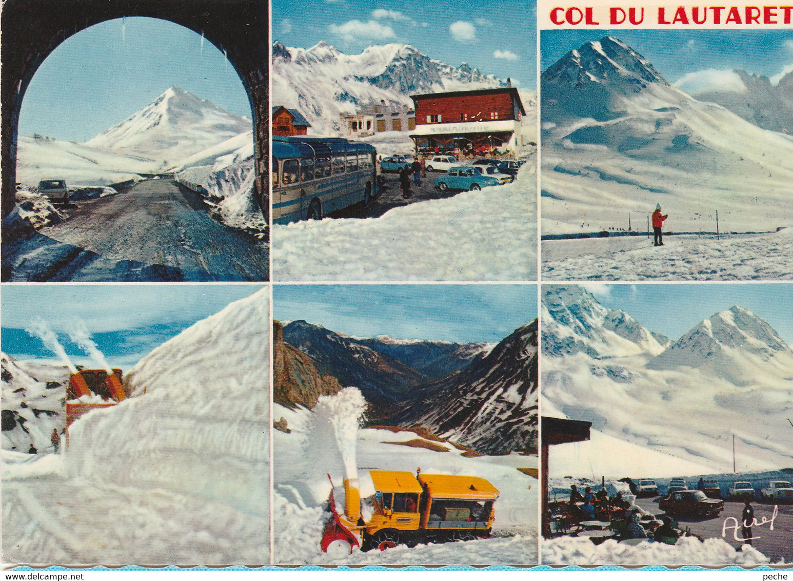 N°6593 R -cpsm Col Du Lautaret -engins De Déneigement- - Sports D'hiver