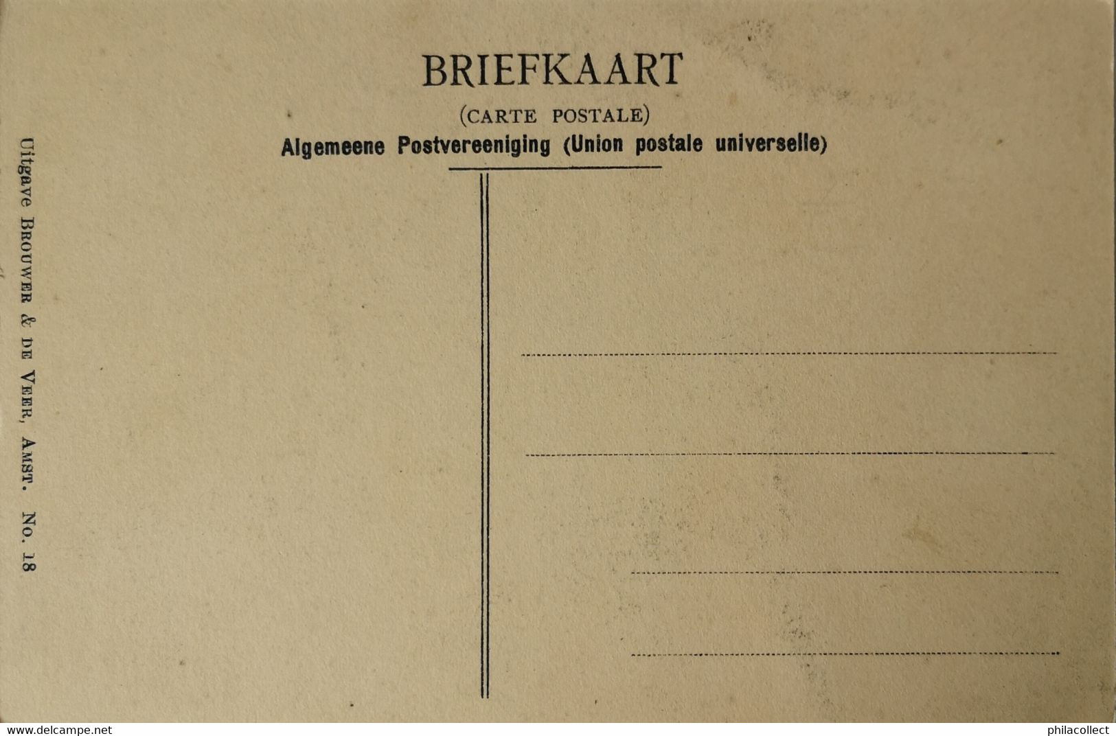 Amsterdam // Voormalig Zuiderkerkhof 19?? Brouwer En De Veer No 18 - Amsterdam