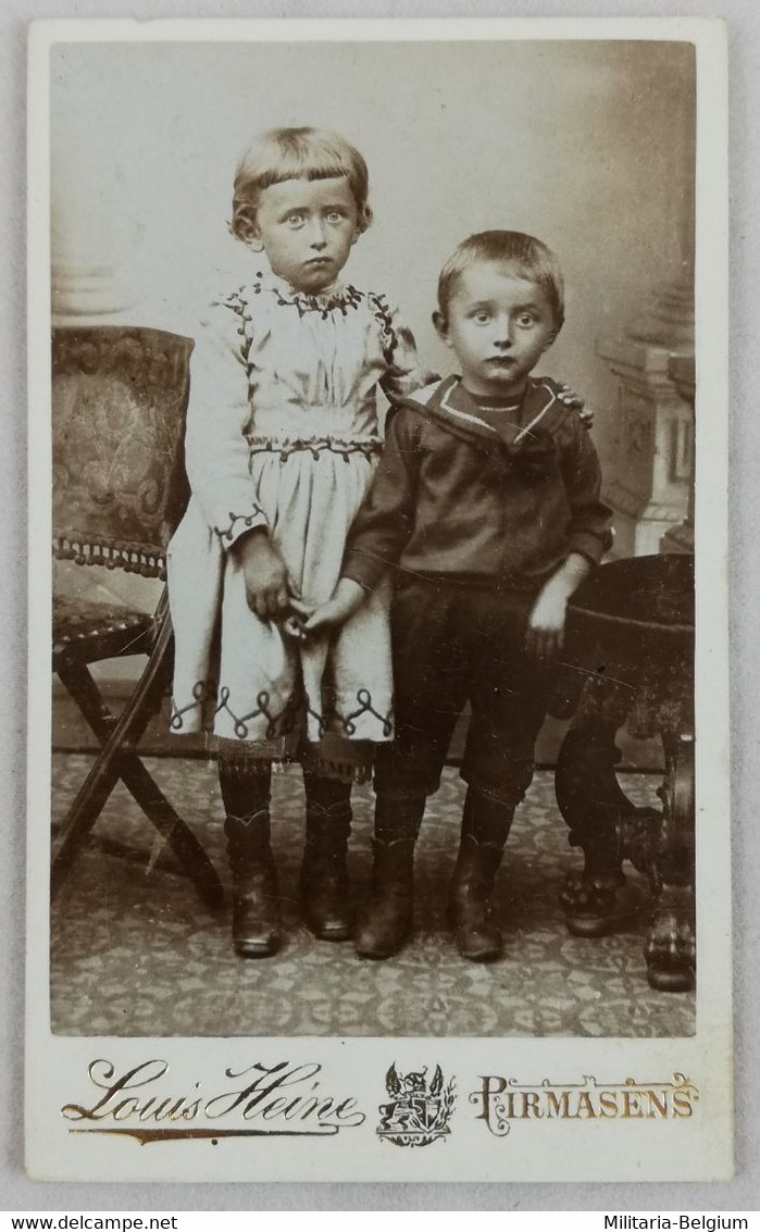 CDV - Two Children - Pirmasens (8) - Antiche (ante 1900)