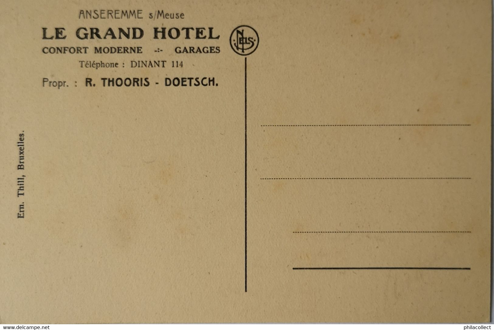 Anseremme S/Meuse // Le Grand Hotel (niet Standaard) 19?? - Dinant