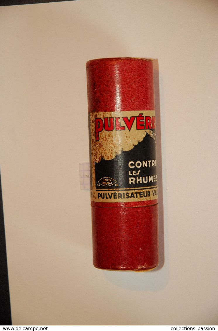 Boite Et Son Pulvérisateur VAAST Contre Les Rhumes , Dia. 50 Mm , H: 145 Mm , 5 Scans ,  Frais Fr 5.45 E - Boîtes