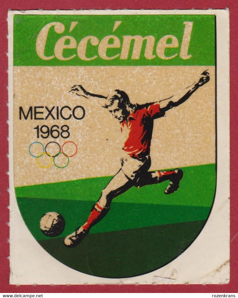Sticker Autocollant Aufkleber Mexico 1968 Cecemel Chocolate Drink Jeux Olympiques Olympic Games Olympische Spelen - Aufkleber