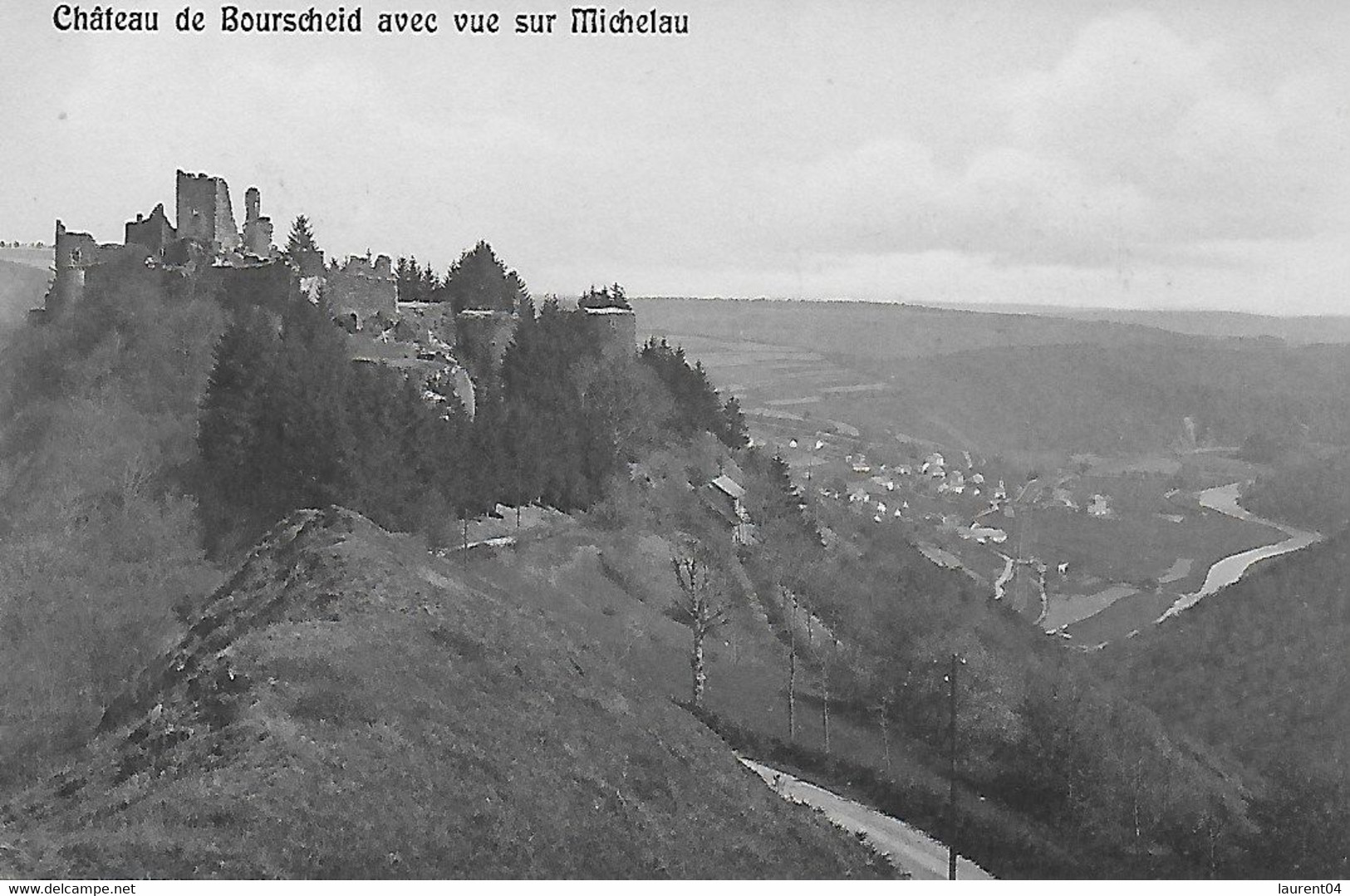 BOURSCHEID. CHATRAU DE BOURSCHEID AVEC VUE SUR MICHELAU - Bourscheid