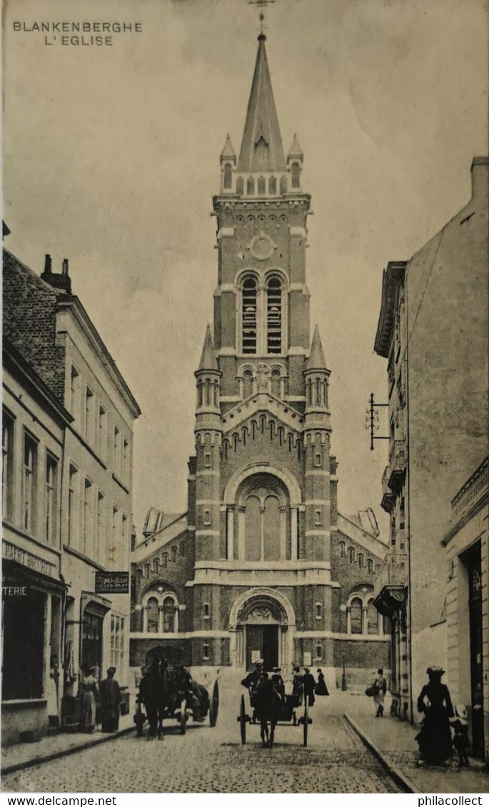 Blankenberge - Blankenberghe / Eglise (geanimeerd - Niet Standaard Kaart) 1923 - Blankenberge